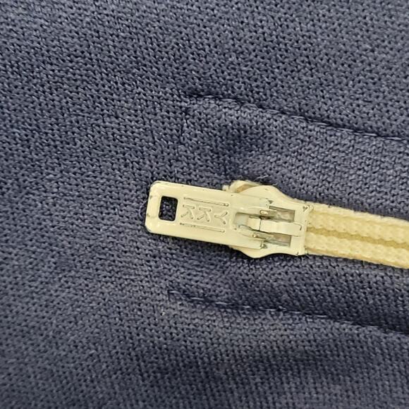 Vintage 90s MOD Crop Track Jacket M/L 21x26 Blue White Red - Picture 10 of 12